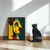 Quadro Decorativo Rosto Abstrato Geométrico Moderno - loja online