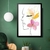 Quadro Decorativo de Parede - Perfil Feminino com Flor em Traço Fino - Meu Quadro AI | Quadros Decorativos Exclusivos e Personalizados