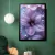 Quadro Decorativo de Flores Lilás com Pérolas e Gotas de Orvalho - loja online