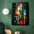 Quadro Decorativo Ilustração Geométrica Colorida - Meu Quadro AI | Quadros Decorativos Exclusivos e Personalizados