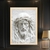 Quadro Decorativo Rosto de Jesus em Textura - loja online