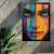 Quadro Decorativo Rosto Pintado Cores Vibrantes - Meu Quadro AI | Quadros Decorativos Exclusivos e Personalizados