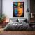 Quadro Decorativo Rosto Pintado Cores Vibrantes na internet