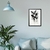 Imagem do Quadro Decorativo Duas Borboletas em Preto e Branco
