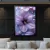 Quadro Decorativo de Flores Lilás com Pérolas e Gotas de Orvalho