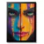 Imagem do Quadro Decorativo Rosto Pintado Cores Vibrantes