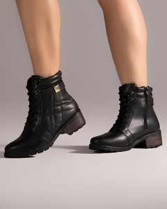 Bota coturno Beatriz preta - comprar online