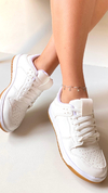 Tênis casual branco c/crepe