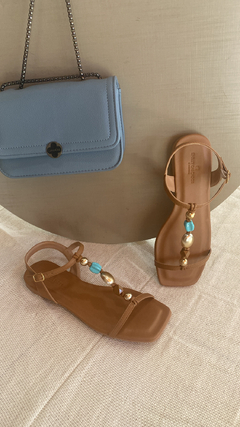 Rasteira helo capuccino - comprar online