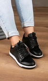 Tênis casual preto c/gliter
