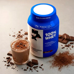 Combo Whey 100% Max Titanium Chocolate 900g (Refil+Pote: 1,8kg)