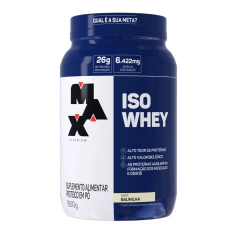 Iso Whey Max Titanium 900g sabor baunilha (100% Isolado) - comprar online
