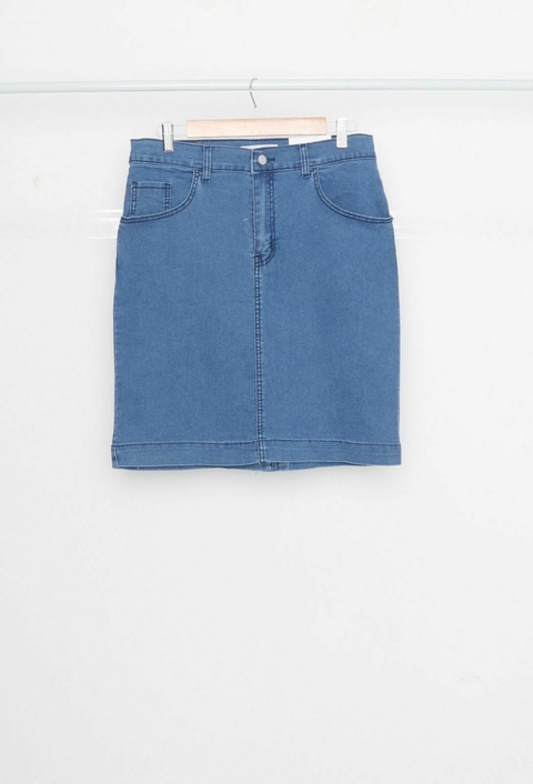 AVKP06 POLLERA JEANS ,ELASTIZADO