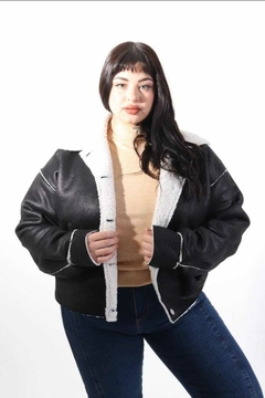 AVC001 CAMPERA CORDERITO - VICKY DENIM