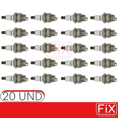 KIT VELA IGNIÇÃO 2T BPM7A ROÇADEIRA MOTOSSERRA SAVANA 20 PÇ
