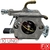 KIT CARBURADOR MOTOSSERRA IMPORTADA 45CC 52CC 58CC 10 PÇ