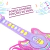 BRINQUEDO GUITARRA E MICROFONE INFANTIL MUSICAL ROSA