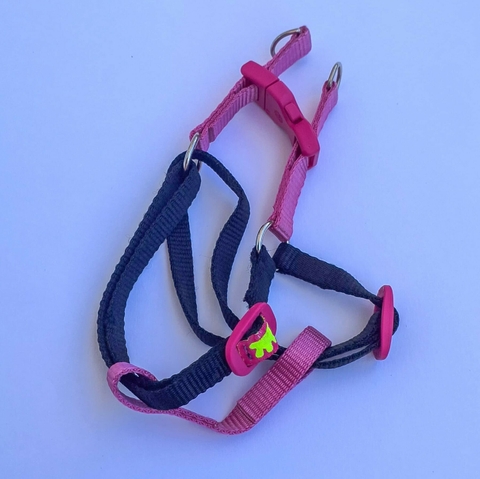 Peitoral Step in Ferplast Rosa e Preto PP - comprar online