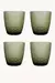 Jogo c/4 Copos Baixo Verde Vidro- 340ML - comprar online