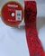 Fita Decorativa Aramada Folhas Vermelhas 6,3cm x 9,14m – Cromus.