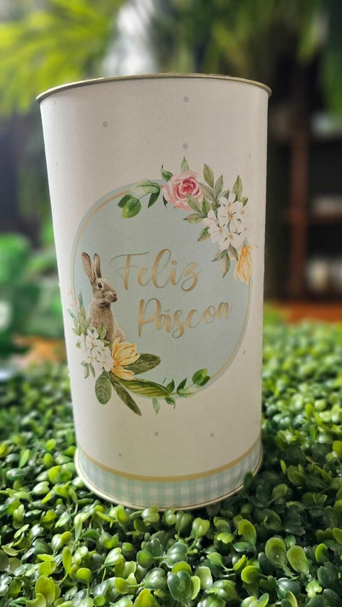 Lata Decorativa - Feliz Páscoa