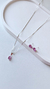 CONJUNTO GOTA ZIRCÔNIA ROSA