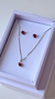 CONJUNTO CORAÇÃO VERMELHO - comprar online