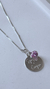 COLAR SEJA FORTE E CORAJOSA ROSA - Maré Prata 925
