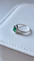 ANEL PEDRA VERDE CRAVEJADO - comprar online