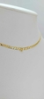 Colar Grumet com inicial cravejada