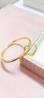 Bracelete Liso com corações