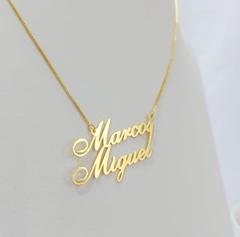 Colar Nome Duplo