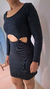 VESTIDO JANE CINZA - AuraFem Fashion Store