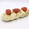 Muçarela branca com tomate seco