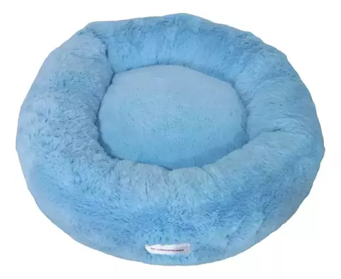 Cama Caminha Nuvem Pet Cachorro Gato Cor Azul Bebê - P