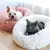 Cama Nuvem Pet Cachorro Dog Gato Cor Rosa Bebê - Tam P - Little Luna Pets