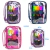 Estojo Escolar Box Transparente Grande 22cm – Detalhes com Cores Vibrantes