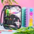 Estojo Escolar Box Transparente Grande 22cm – Detalhes com Cores Vibrantes
