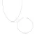 Kit de Prata Choker + Pulseira Cingapura Fio 020 de Prata
