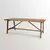 Mesa de Comedor Rectangular con pata Estilo Campo