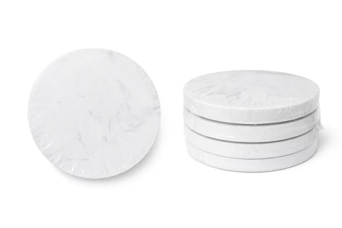 POSAVASOS DE MARMOL CIRCULAR WHITE (11007W)