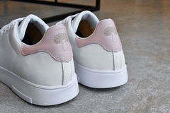 Zapatilla Ginko Blanca con Talonera Rosa - Art. 1652 - comprar online