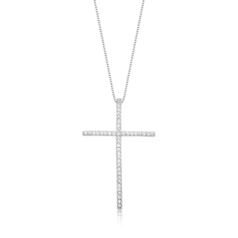 Colar Cruz Cravejada