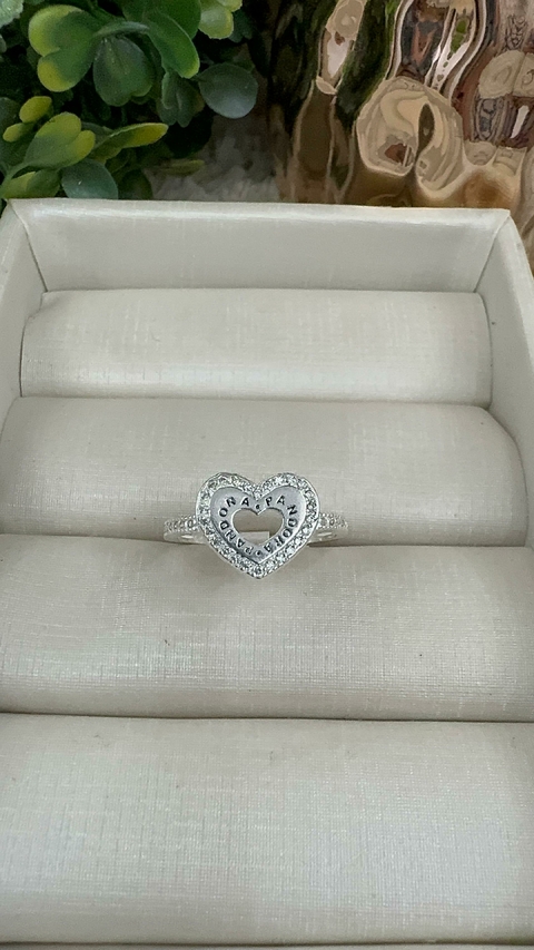 Anel Coração Inspiração Pandora