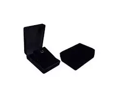Estojo linha veludo lapela preto
