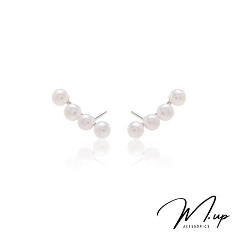 Ear cuf quatro pérolas