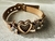 Pulsera estilo Pandora con dijes heart star shine