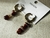 Imagen de Aros acero inoxidable con piedras wine