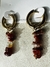 Aros acero inoxidable con piedras wine en internet