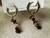 Aros acero inoxidable con piedras wine